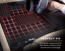 3D Maxpider 19-24 Nissan Armada Kagu Front Floor Mat- Black R1 (L1NS14611509)