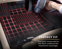 3D Maxpider 19-24 Nissan Armada Kagu Front Floor Mat- Black R1 (L1NS14611509)