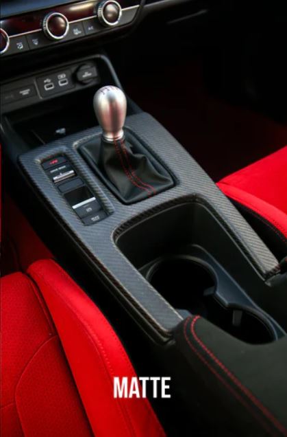 Remark - Carbon Fiber Center Console Panel 2022+ Honda Civic Type R (FL5) Matte Finish (RMK-05-IC01H-02M)