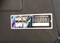HKS OIL CHANGE RECORD PLATE | 51007-AK398