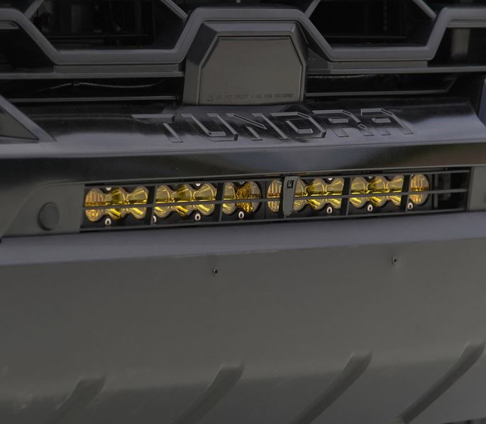 Baja Designs 2022+ Toyota Tundra 20in S8 Behind Bumper Light Mount Kit - Amber (448077)