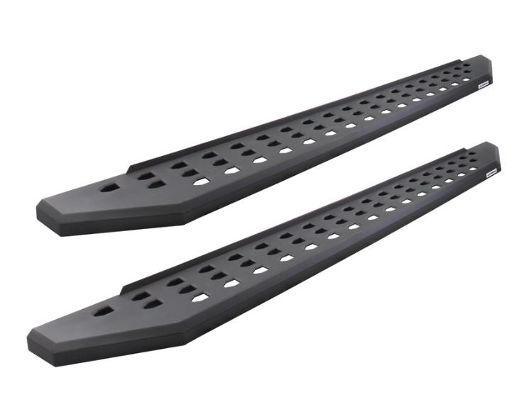 Go Rhino 2022+ Toyota Tundra DC 4dr Kit w/RB20 Running Board + Brkts + 4 RB20 Drop Steps - Tex. Blk (6944358020PC)