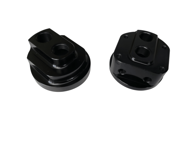 BLOX Racing Remote Oil Filter Relocation Kit - Black for Enhanced Engine Access