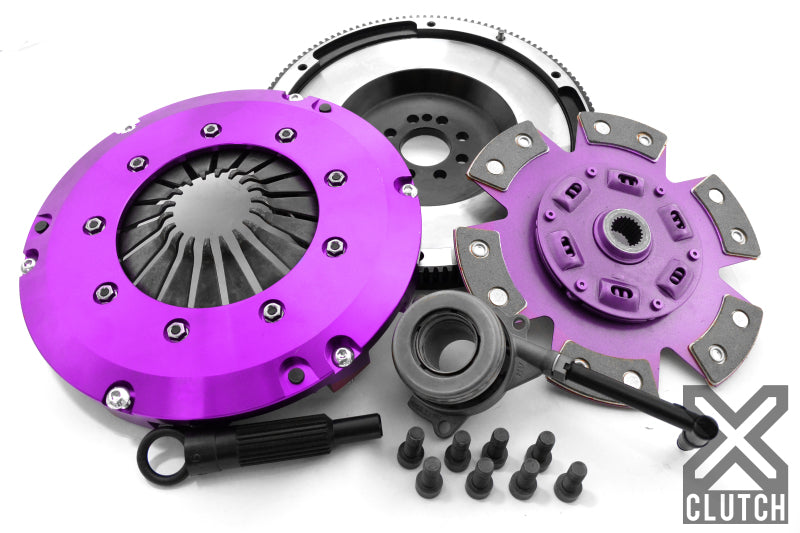 XClutch 08-09 Audi A3 Sportback 2.0L Stage 2R Extra HD Sprung Ceramic Clutch Kit (XKVW24698-1R)