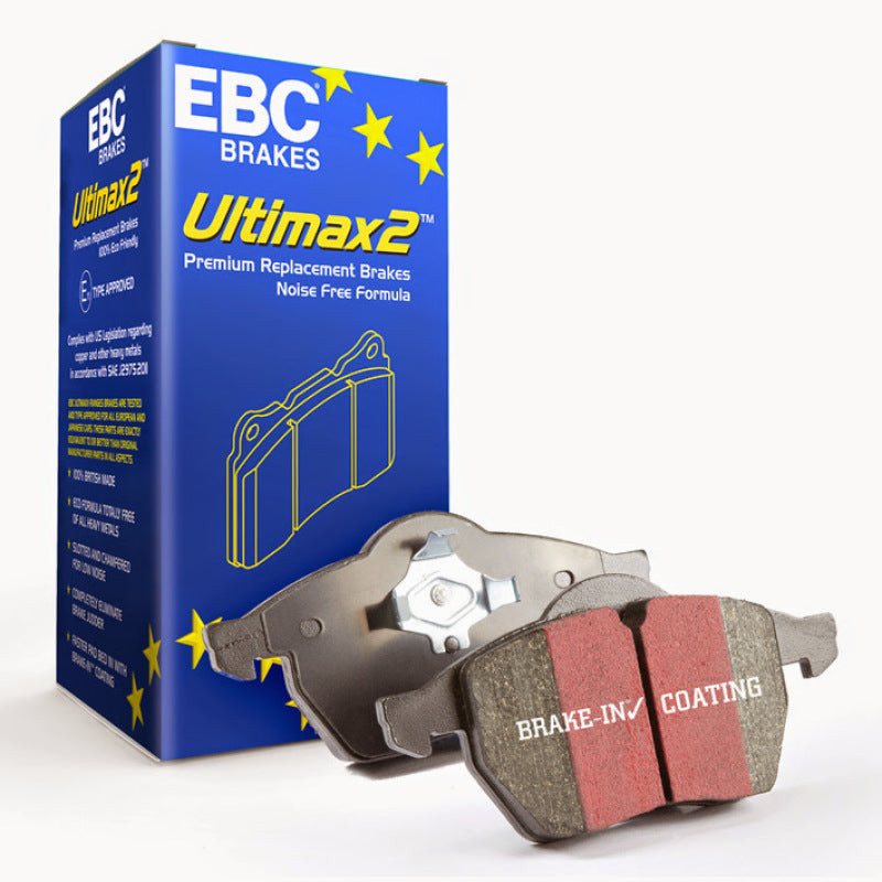 EBC Ultimax Rear Brake Pads for Subaru Legacy and Outback 2015-2016 - OEM Replacement Part No. D1808
