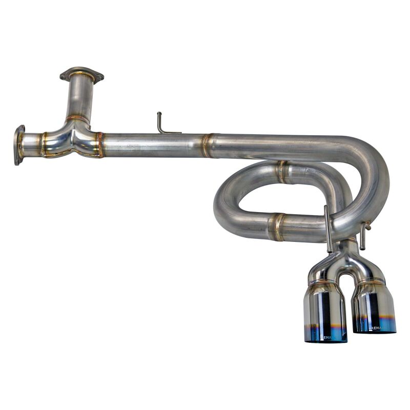Remark 2022+ Honda Civic Sport Hatchback FL2 (Link Loop) Catback Exhaust Burnt Stainless Steel Tip (RK-C4063H-10T)