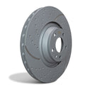 EBC 3GD Series Sport Slotted Front Rotor Set for Subaru Legacy and Outback — 316mm Diameter, 28mm Thickness