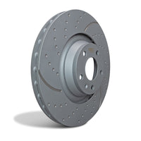 EBC 3GD Series Sport Slotted Front Rotor Set for Subaru Legacy and Outback — 316mm Diameter, 28mm Thickness