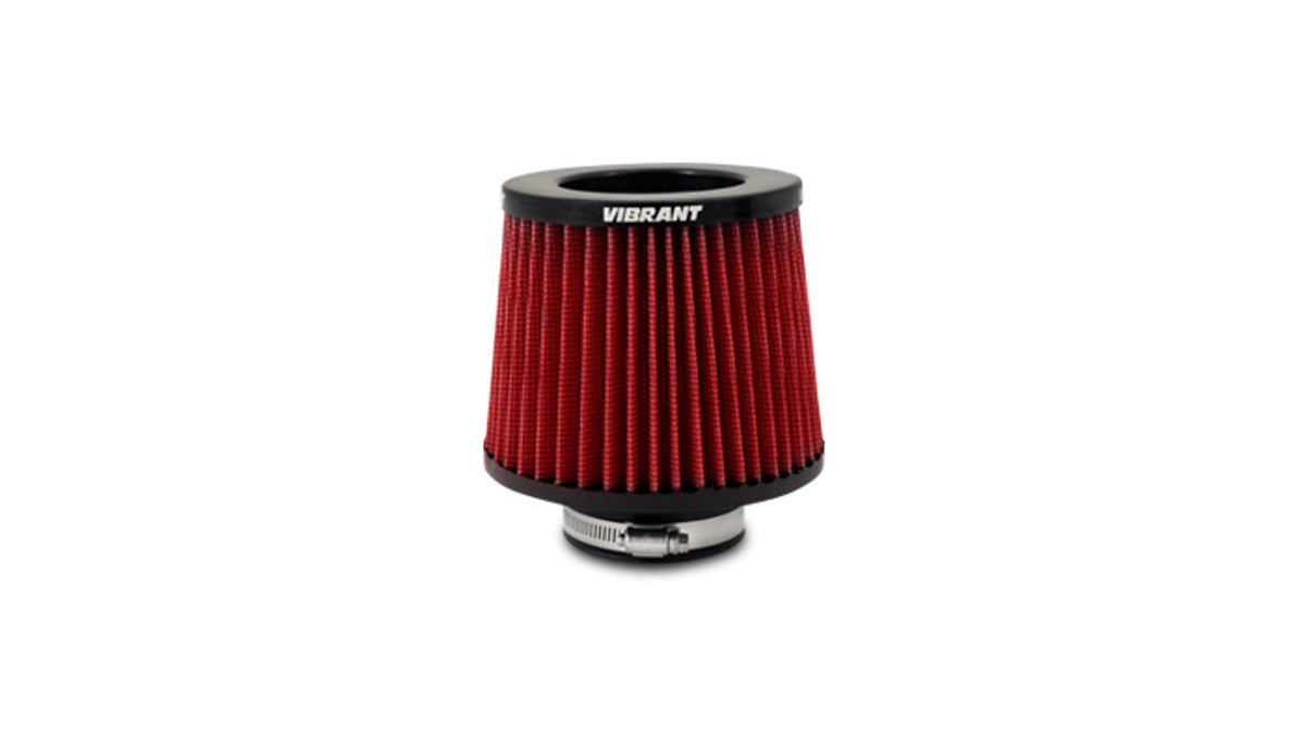 Filtro de aire Vibrant The Classic Performance (cono de 5,25 pulgadas de diámetro exterior x 5 pulgadas de alto x 2,25 pulgadas de diámetro interior de entrada) (10920)