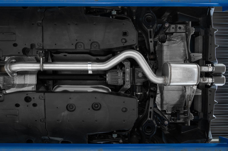 MBRP 2023 Toyota Corolla GR 1.6L T304 SS Trasero central doble con respaldo de gato de 3 pulgadas con puntas quemadas