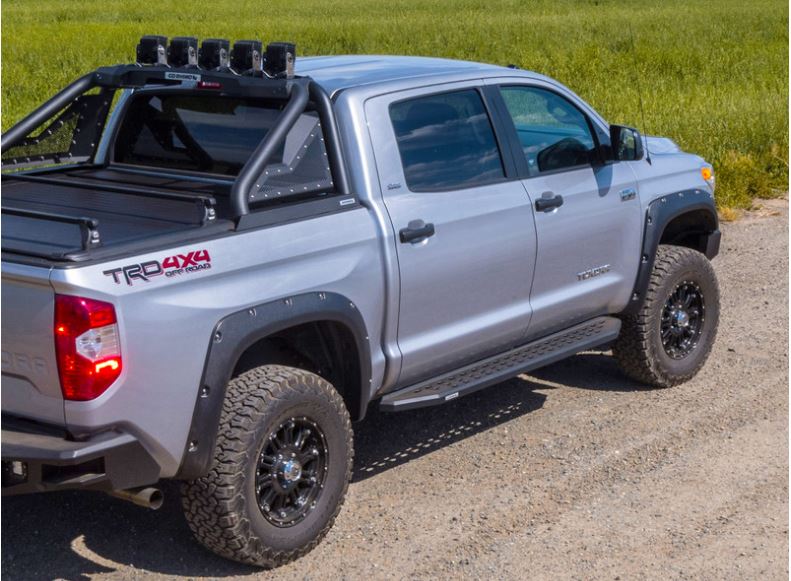 Go Rhino 2022+ Toyota Tundra Crew Max 4dr RB20 Kit w/RB20 Running Board + Brkts - Tex. Blk (69443687PC)