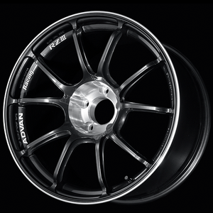 Advan RZIII 18x9.0 / +45 Offset / 5x112 BC / 66.5mm Bore / Black Gun Metallic & Diamond Cut