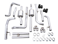 AWE Tuning 4th Gen GM 1500 6.2L 0FG Cat-Back Split Rear Exit (w/ Bumper Cutouts) - Quad Diamond Tips
