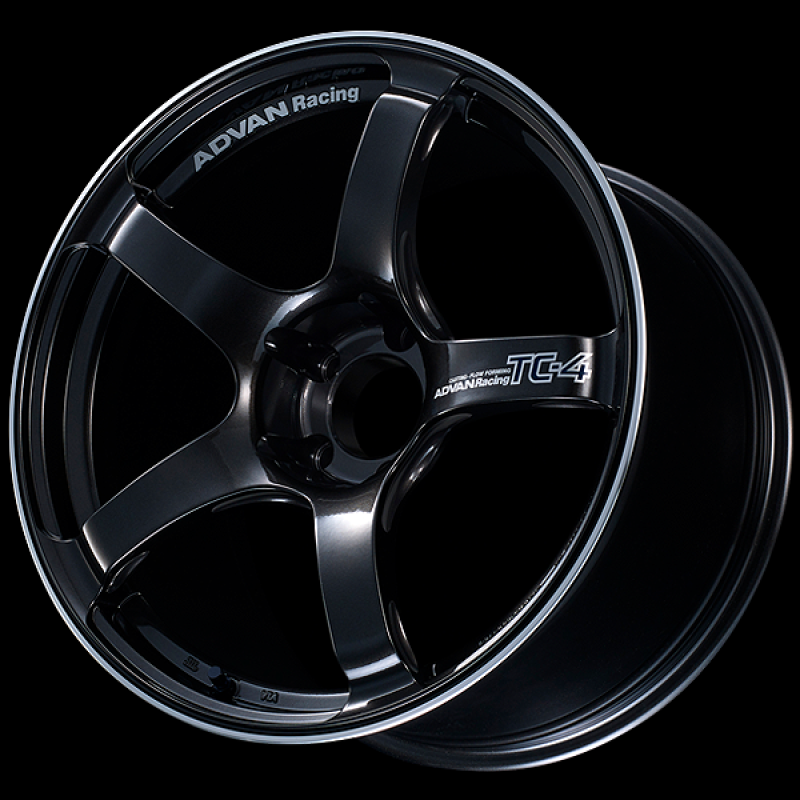 Advan TC4 18x9.0" +25mm 5x112 Racing Black Gunmetallic and Ring Wheel
