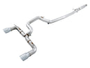 AWE Tuning Ford Focus RS Track Edition Cat-Back Exhaust - Chrome Silver Tips
