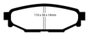 EBC Bluestuff NDX Rear Brake Pads for Subaru Legacy and Impreza - High Friction Racing Performance