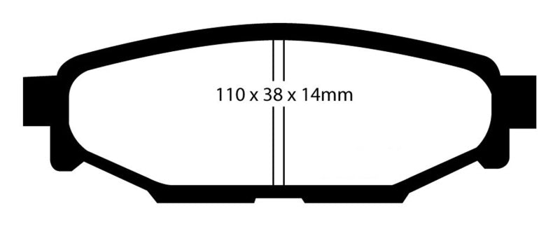 EBC 22+ WRX Bluestuff NDX Rear Brake Pads - High Friction Racing Performance