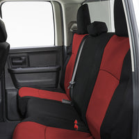 Covercraft 17-24 Nissan Armada Endura PrecisionFit Custom Second Row Seat Covers - Red/Black (GTN678ENRB)