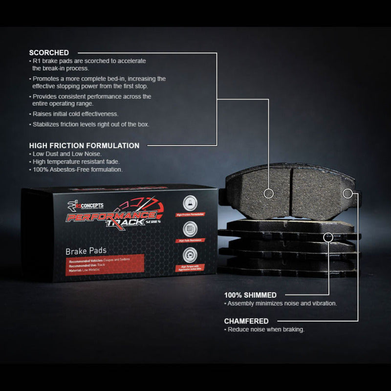 R1 Concepts Pontiac G8 Front Track/Street Brake Pads (Part No. RNC2000-1351-00)