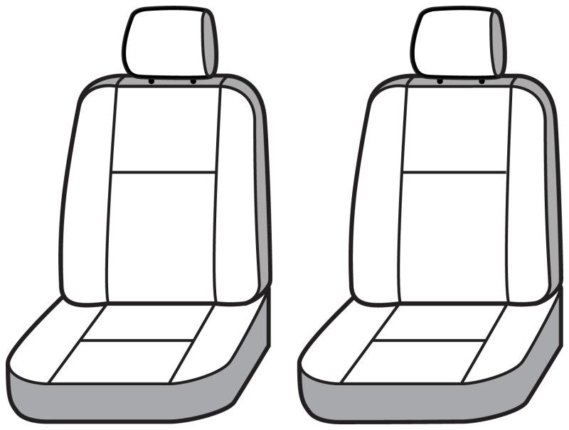 Covercraft 22-23 Toyota Tundra Polycotton SeatSaver Custom Front Row Seat Covers - Charcoal
