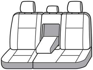 Covercraft 22-23 Toyota Tundra Polycotton SeatSaver Custom Second Row Seat Covers - Charcoal (SS8538PCCH)