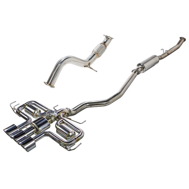 Remark 2023+ Honda Civic Type-R (FL5) Triple Tip Catback Exhaust w/ Triple Tip & Front Pipe (RK-C3076H-09)