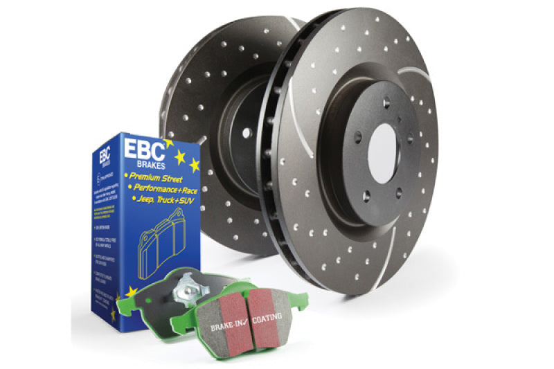 EBC S10 Brake Pad and Rotor Kit for Subaru Legacy, Outback, and WRX – Improved Braking Performance