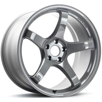 Gram Lights 57CR 18x9.5 +22 5x114.3 Glossy Gray Wheel