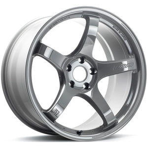 Gram Lights 57CR 18x9.5 +22 5x114.3 Glossy Gray Wheel