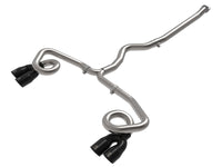 aFe POWER Takeda 3-Inch to 2-1/2-Inch 304 Stainless Steel Cat-Back Exhaust System with Black Tips for Subaru WRX 2022-2024