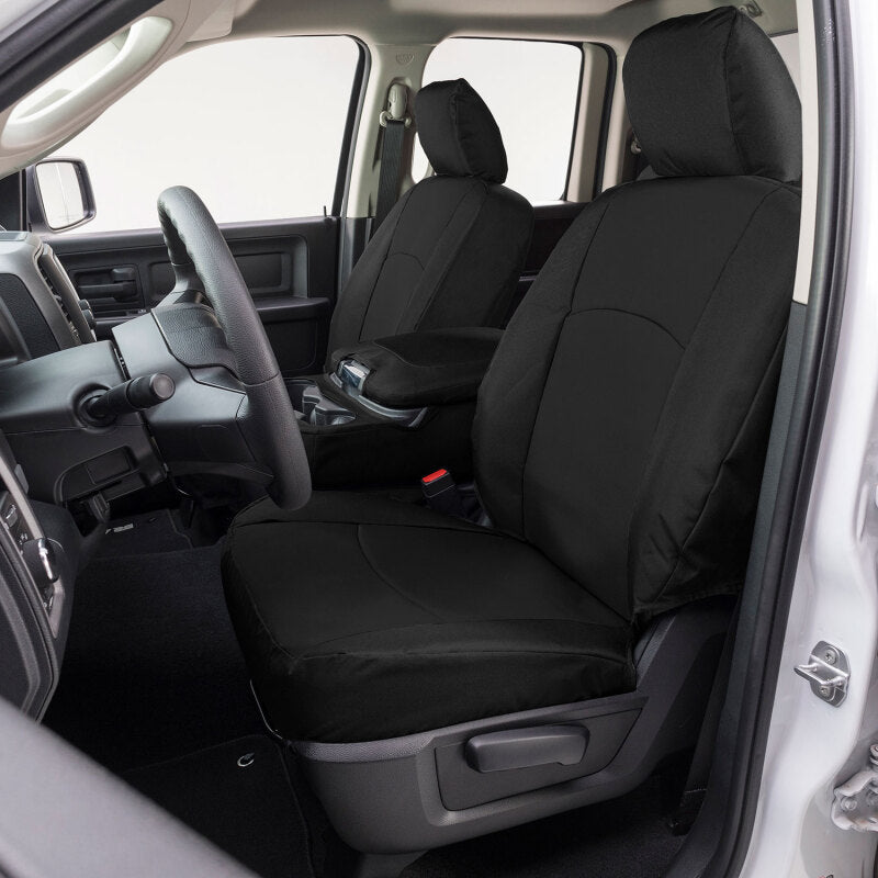 Covercraft 17-24 Nissan Armada Endura PrecisionFit Custom Front Row Seat Covers - Black/Black (GTN676ABENBK)