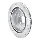 R1 Concepts Cadillac Escalade ESV Rear Right Drilled & Slotted Silver Brake Rotor (Part Number: RNC631-48053R)