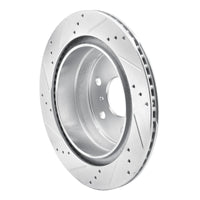R1 Concepts Cadillac Escalade ESV Rear Right Drilled & Slotted Silver Brake Rotor (Part Number: RNC631-48053R)