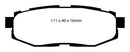 EBC 12+ Scion FR-S 2 Yellowstuff Rear Brake Pads