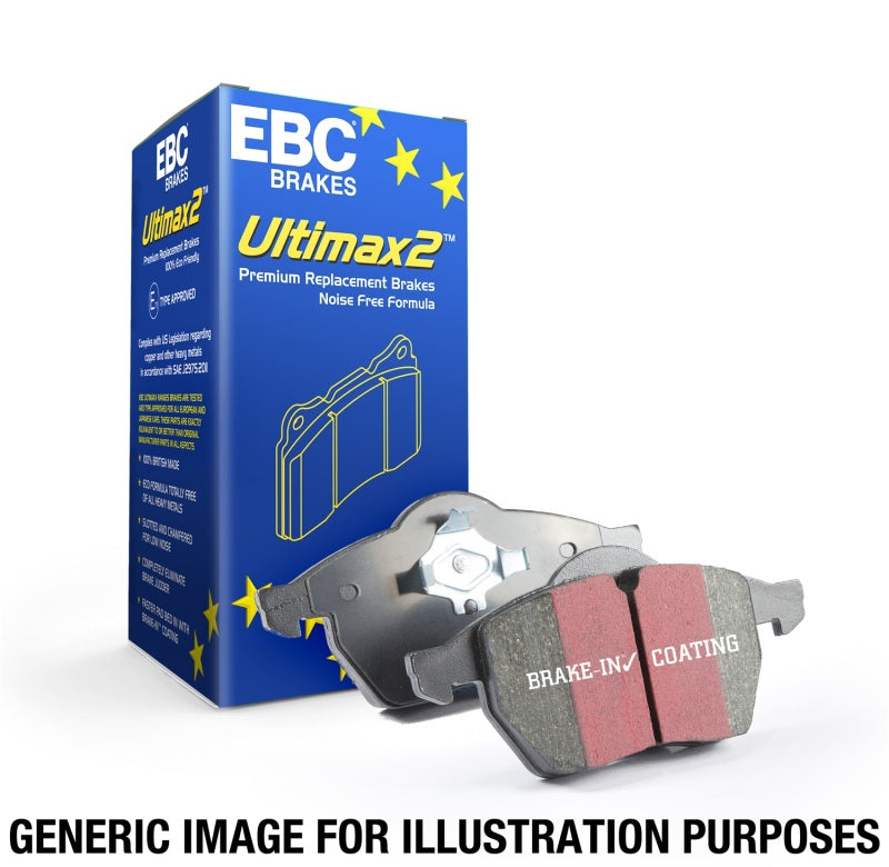 EBC Ultimax Rear Brake Pads for Subaru Legacy and Outback 2015-2016 - OEM Replacement Part No. D1808