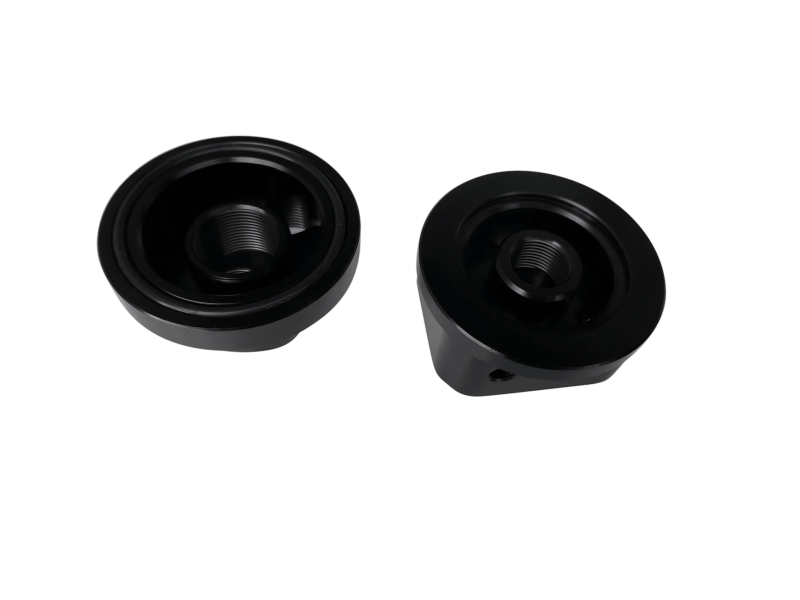 BLOX Racing Remote Oil Filter Relocation Kit - Black for Enhanced Engine Access