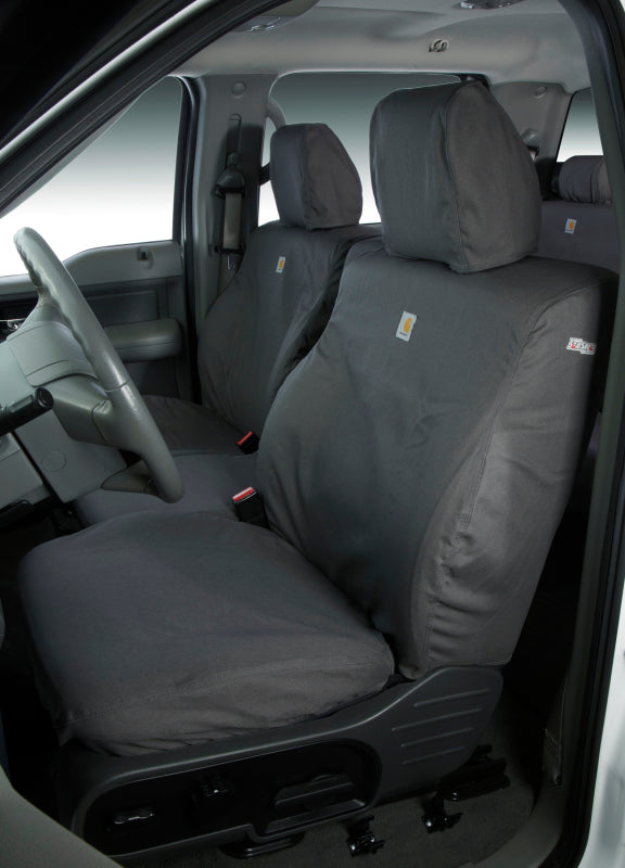 Covercraft 17-21 Nissan Armada Carhartt SeatSaver Custom Front Row Seat Covers - Gravel (SSC2520CAGY)