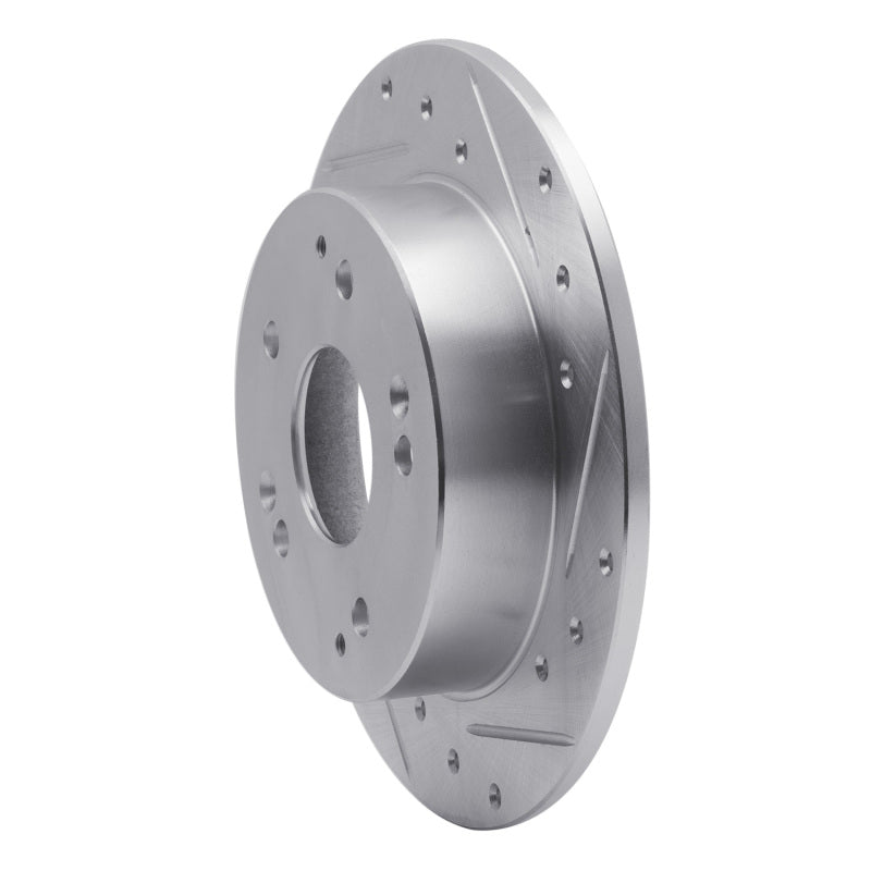 R1 1997-2006 Acura RSX Rear Right Drilled & Slotted Silver Brake Rotor