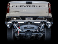 AWE Tuning 4th Gen GM 1500 5.3L 0FG Cat-Back Split Rear Exit (w/ Bumper Cutouts) - Quad Chrome Tips