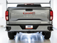 AWE Tuning 4th Gen GM 1500 5.3L 0FG Cat-Back Split Rear Exit (Flat Bumper) - Dual Diamond Tips