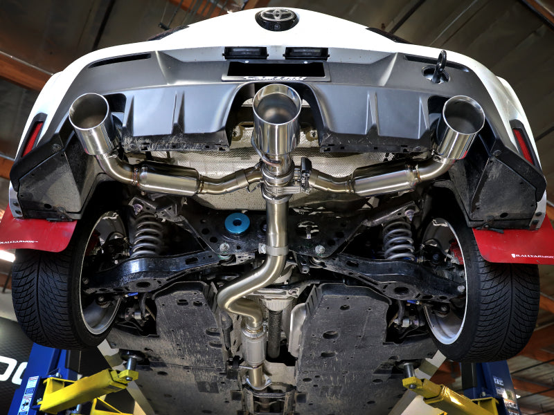 aFe 23+ Toyota GR Corolla L3 1.6L (t) Gemini XV 3in to 2-1/2in Cat Back Exhaust w/ Black Tips (49-36070-B)