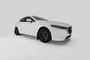 Rally Armor 19-25 Mazda3 Hatchback Red UR Mud Flap w/White Logo