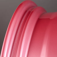 Gram Lights 57DR 18x10.5 +22 5x114.3 Sakura Pink Wheel (w/ Center Cap & No. 21 BK Air Valve)