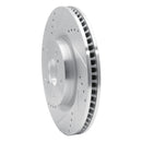 R1 Concepts Lexus ES300H Front Left Drilled & Slotted Silver Brake Rotor (Part Number: RNC631-76080L)