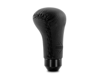 MOMO Anatomico Shift Knob - Black Leather with Black Stitching for Automotive Performance