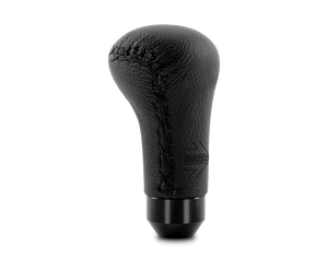 MOMO Anatomico Shift Knob - Black Leather with Black Stitching for Automotive Performance