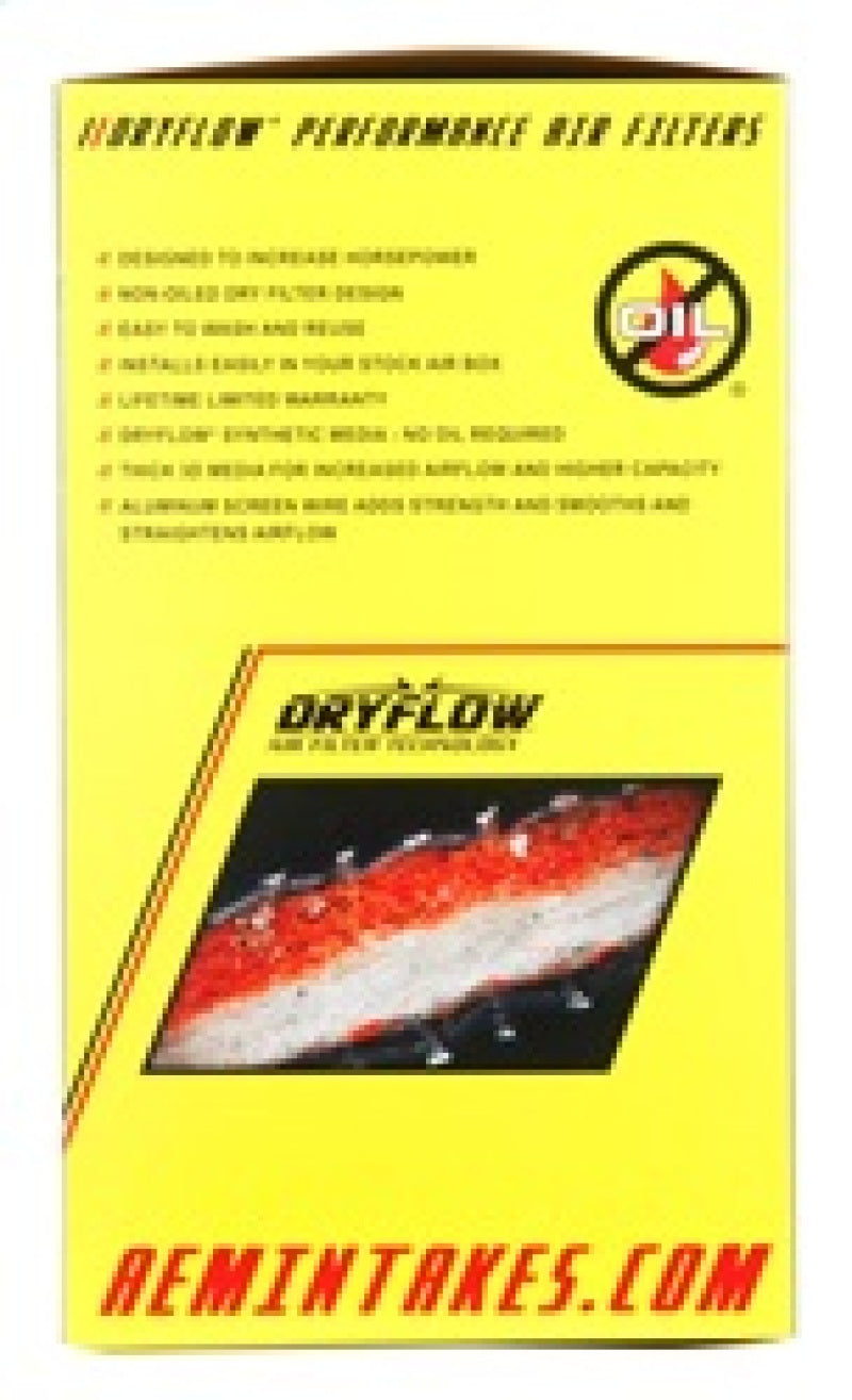 AEM Induction 2.75-inch Dryflow Universal Clamp-On Air Filter with 9-inch Element