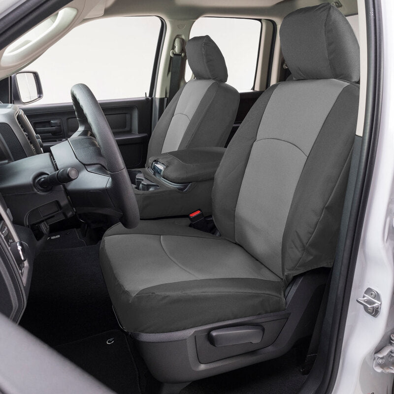 Covercraft 17-24 Nissan Armada Endura PrecisionFit Custom Front Row Seat Covers - Silver/Charcoal (GTN676ABENSC)