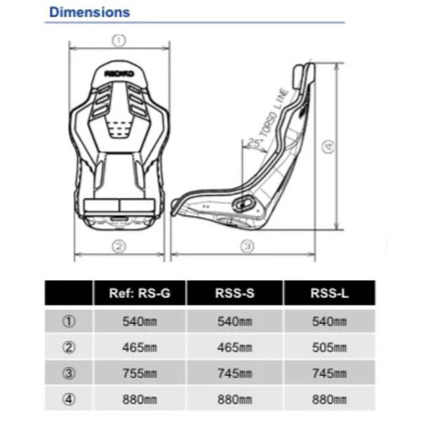 Recaro RSS BK Large FRP Seat in Kamui Black / Brilliant Mesh Black | 81-089.67.640-0