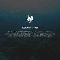 R1 2005-2023 Subaru Impreza Rear R1 Performance Sport Pads & Hardware Kit